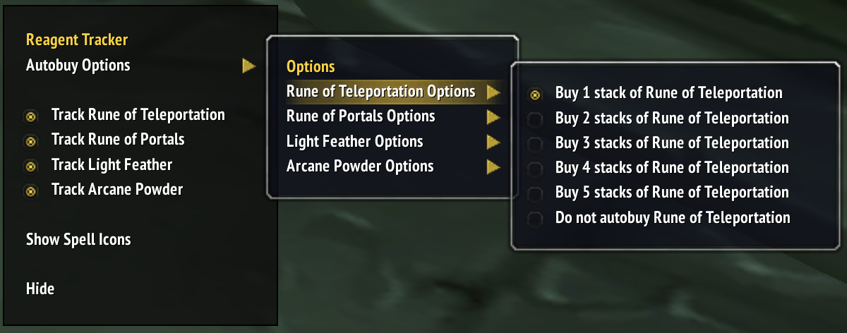 Configuration Menu