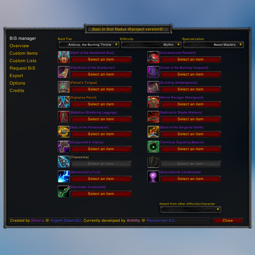 BestInSlotReduxManager