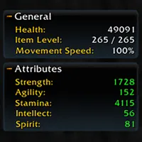 ExpandedStats (GearScore,  iLvl , Talents)