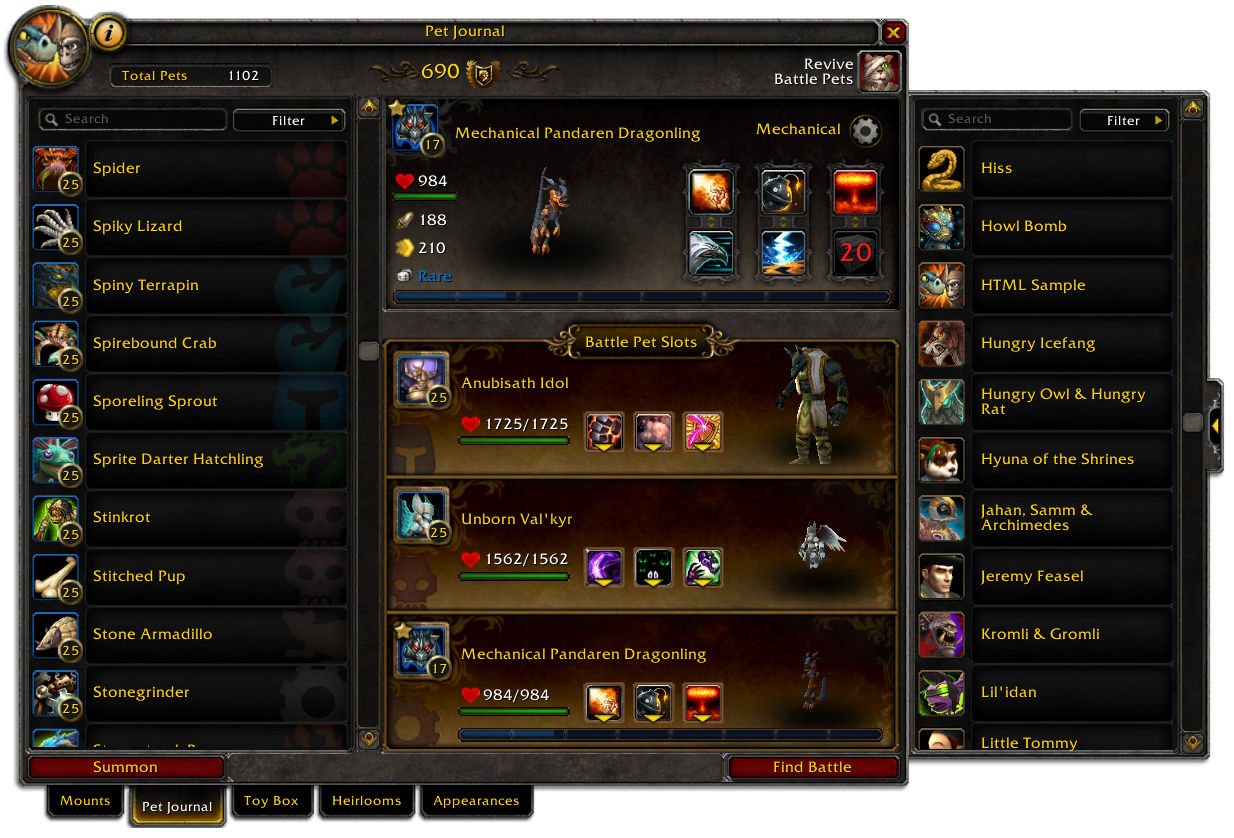 Pet Teams List