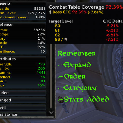 CharacterStatsPane Improved