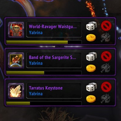 PersoLootRoll (PLR, Personal Loot Roll)