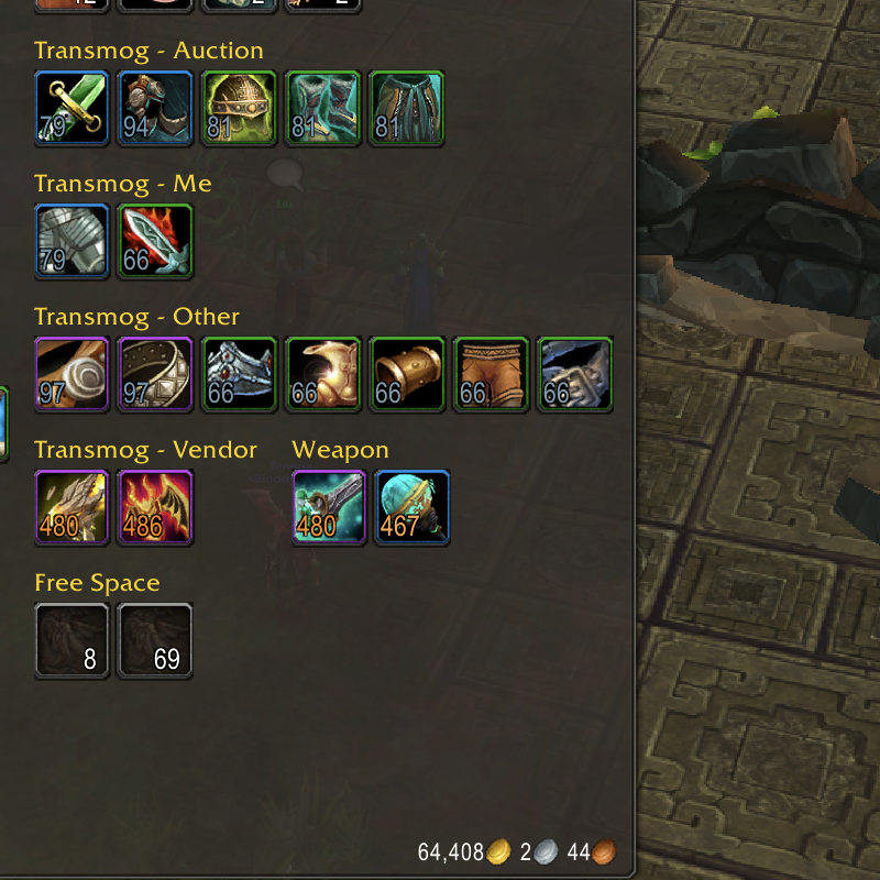 BetterBags - Transmog Categories