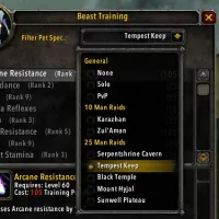 MalfUI: Beast Training Filter
