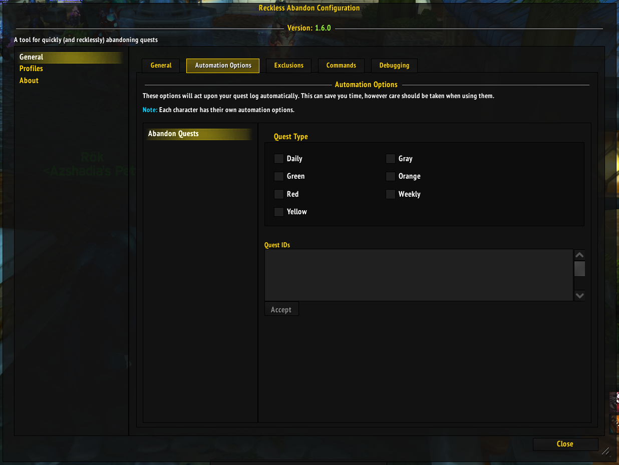 Automation Options
