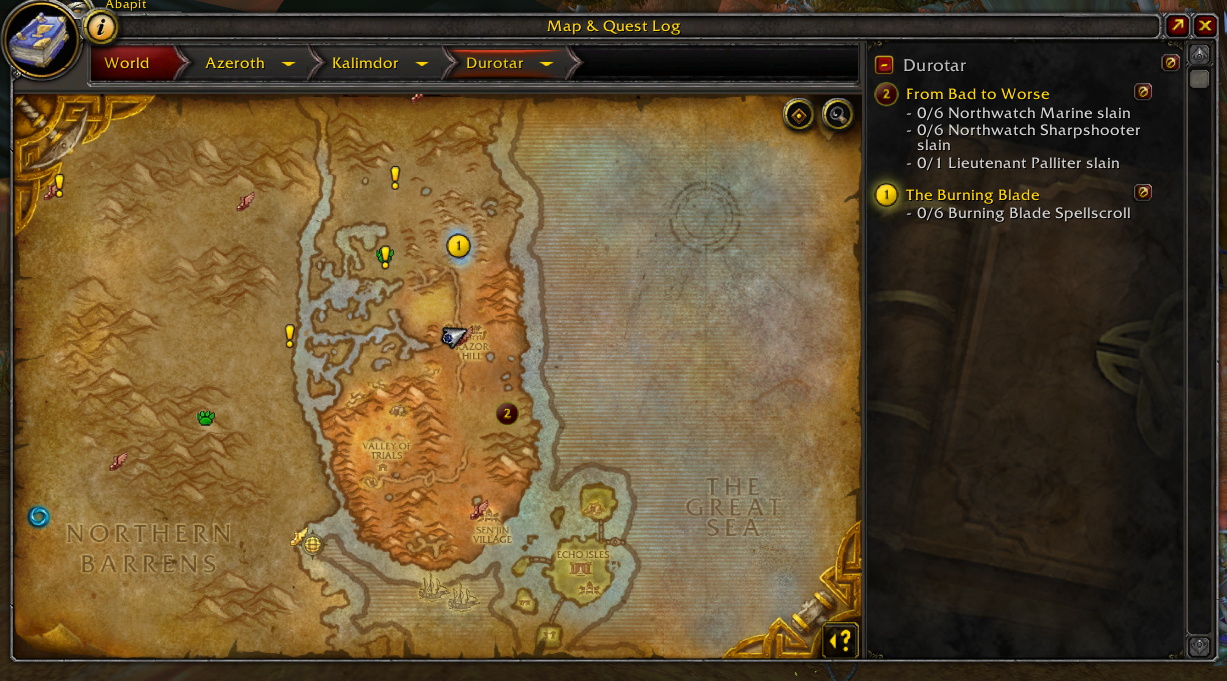 Quest Log