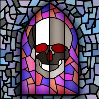 Divine Window - Enemies of Warcraft addition, stained glass UI frame, fully assignable:  Xal'Atath, Whitemane & Kel'Thuzad's cat