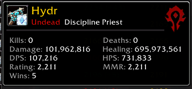 Solo Shuffle Player Tooltip