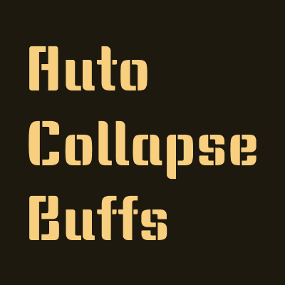 Auto Collapse Buffs