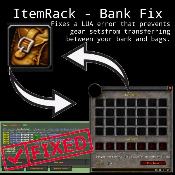 ItemRack Classic - Bank Fix