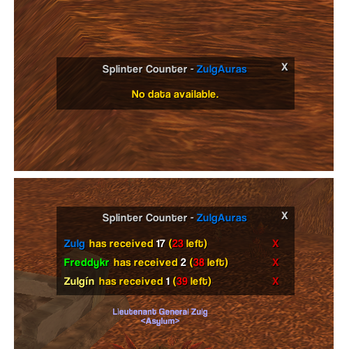 Splinter Counter - ZulgAuras