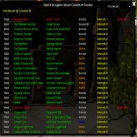 Raid and Dungeon Mount Collection Tracker