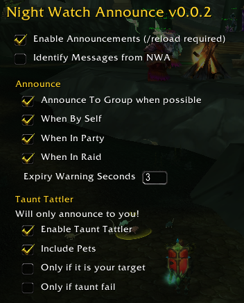 Options Screen