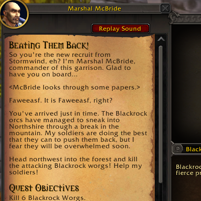 Wow Quest Narrator Sound Pack (Vanilla)