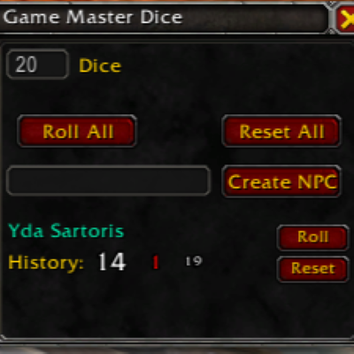 Game Master Dice
