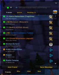 Friend List Colors