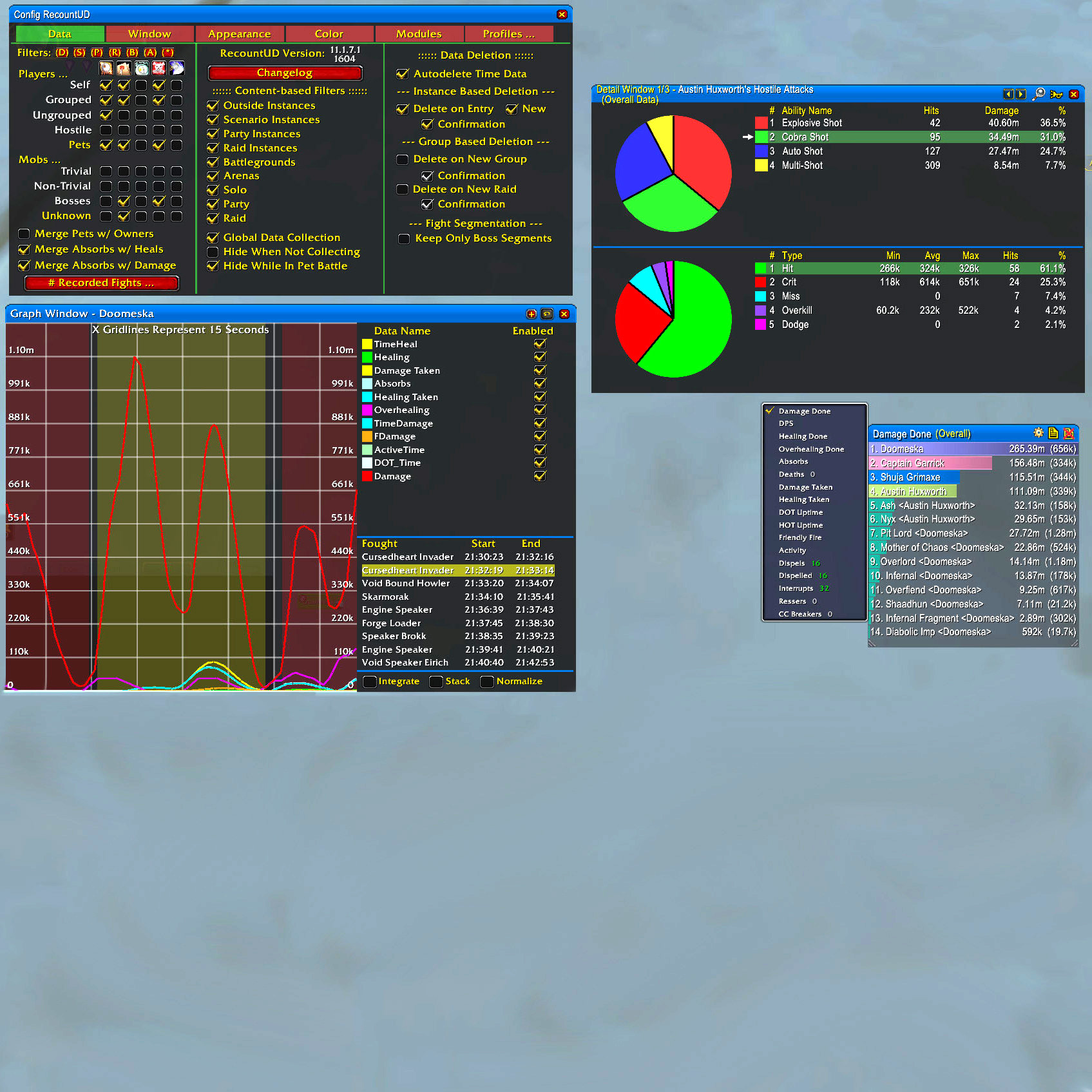 RecountUD Damage Meter