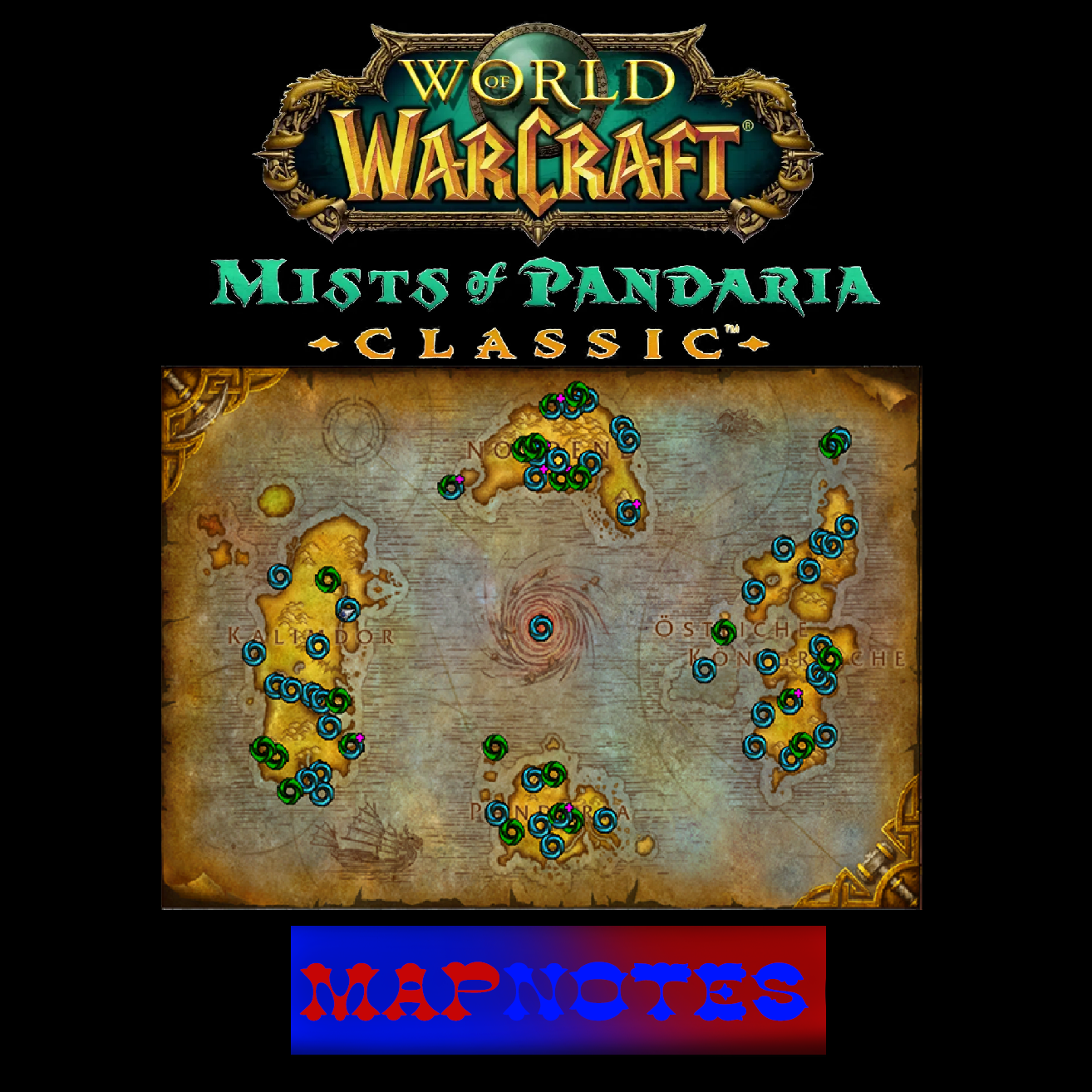 HandyNotes: MapNotes - Mists of Pandaria - only Instance Locations