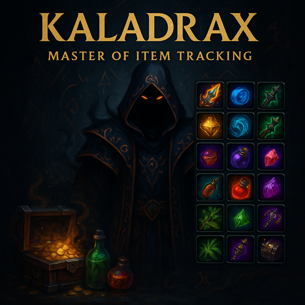 Kaladrax's Item Tracker