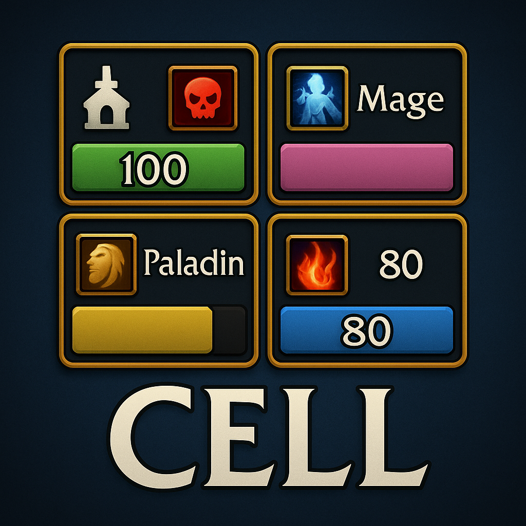 Cell - Unit Frames - Pandaria - Classic Era - TBC - Retail