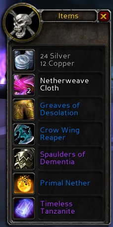 Improved Loot Frame