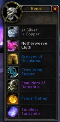 Improved Loot Frame