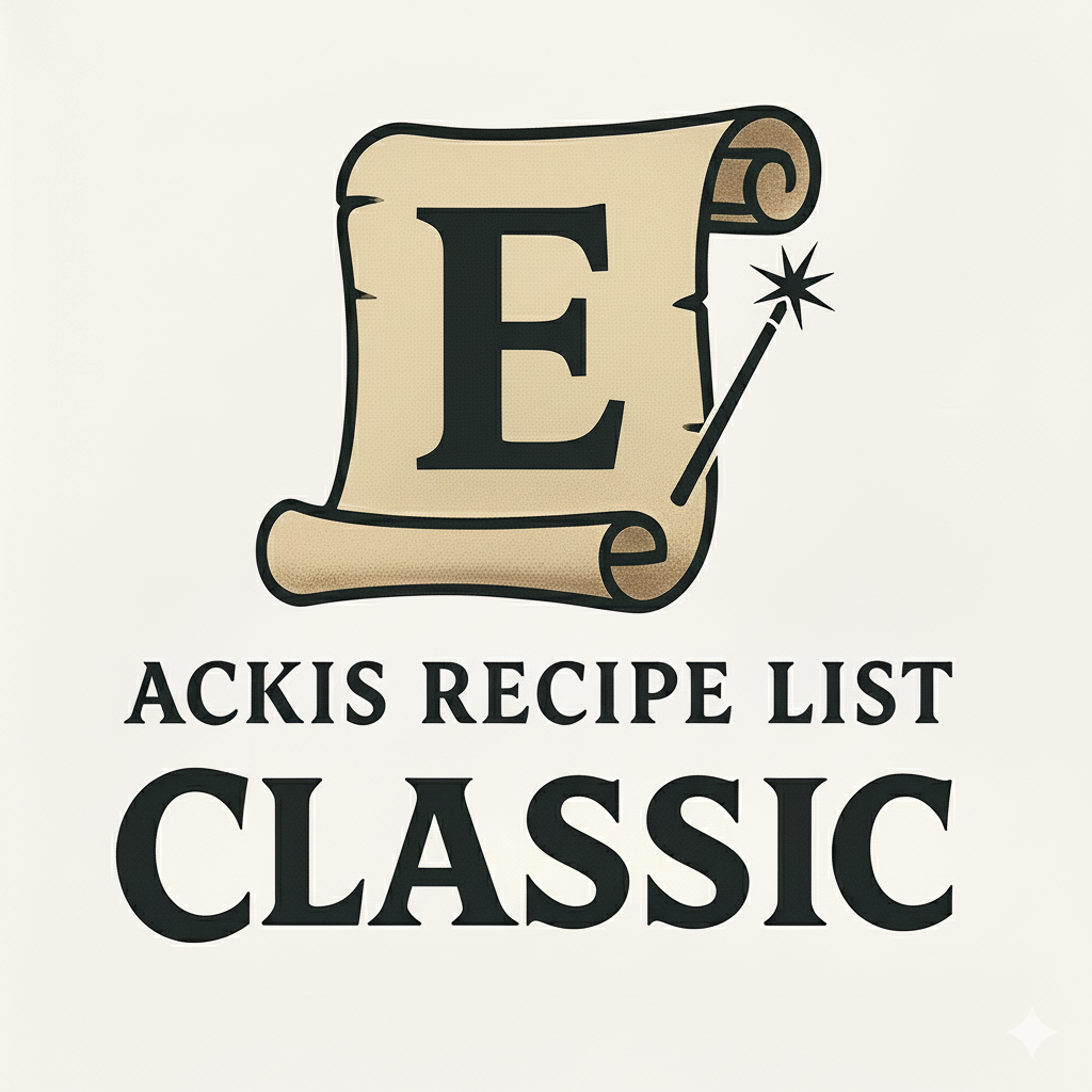 Ackis Recipe List Classic: Enchanting