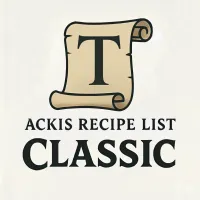 Ackis Recipe List Classic: Tailoring