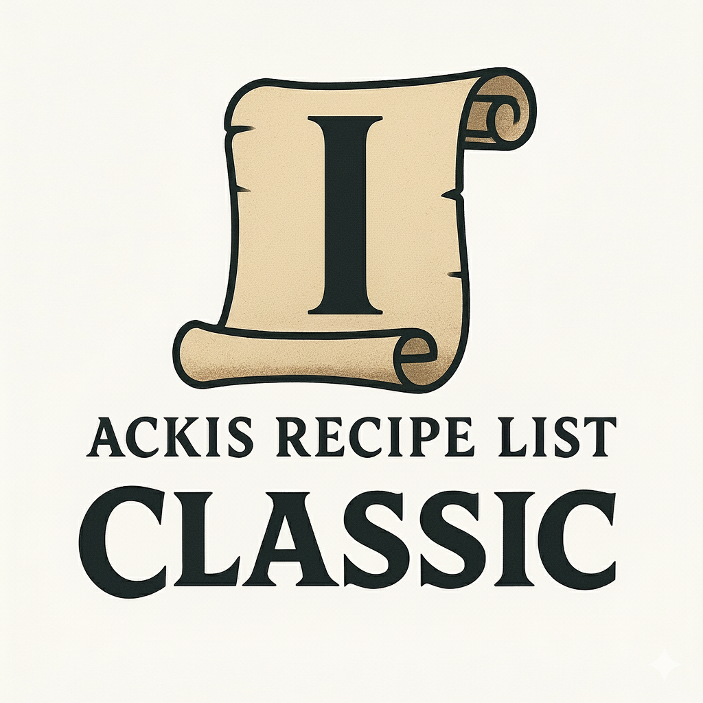 Ackis Recipe List Classic: Inscription