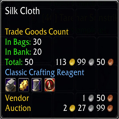 Trade Goods Count