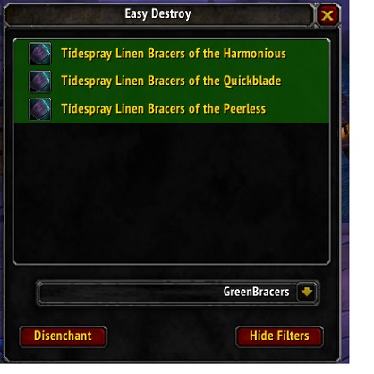 EasyDestroy - Disenchanting Made Easy