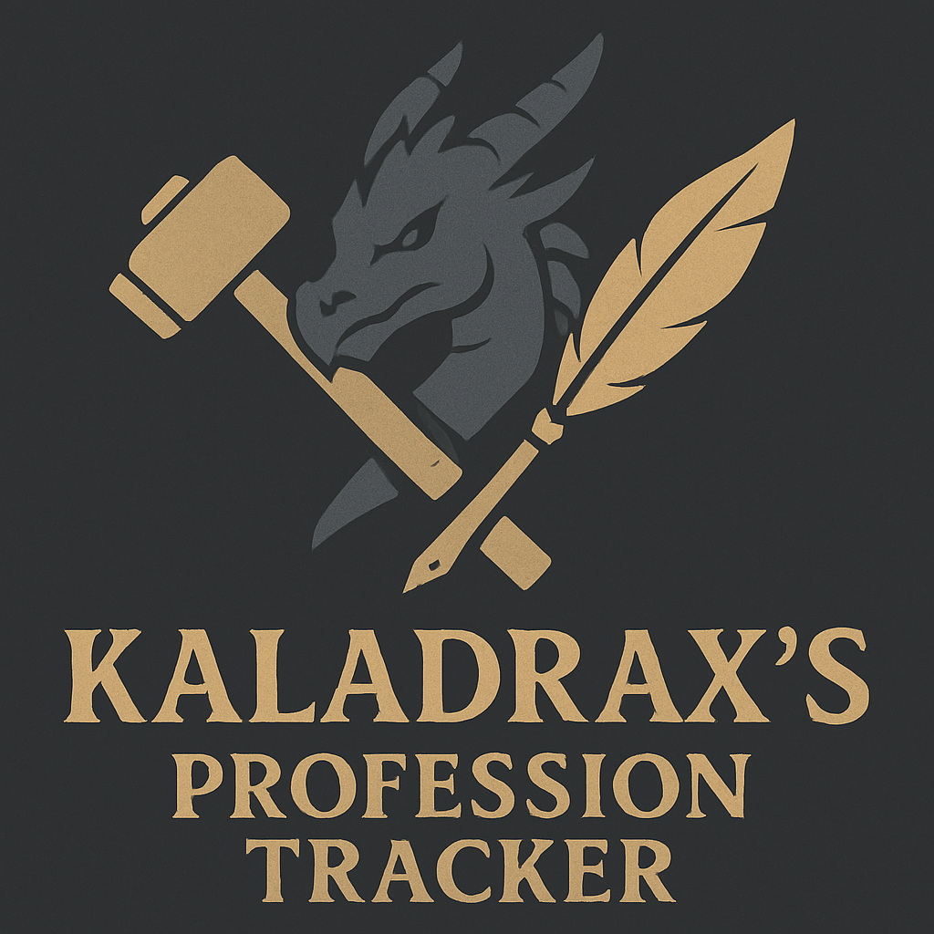 Kaladrax's Profession Tracker