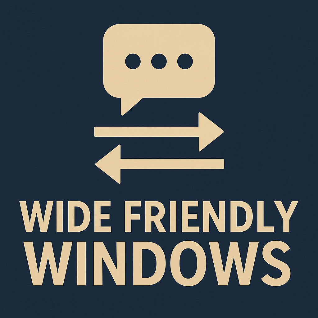 Wide Friendly Windows