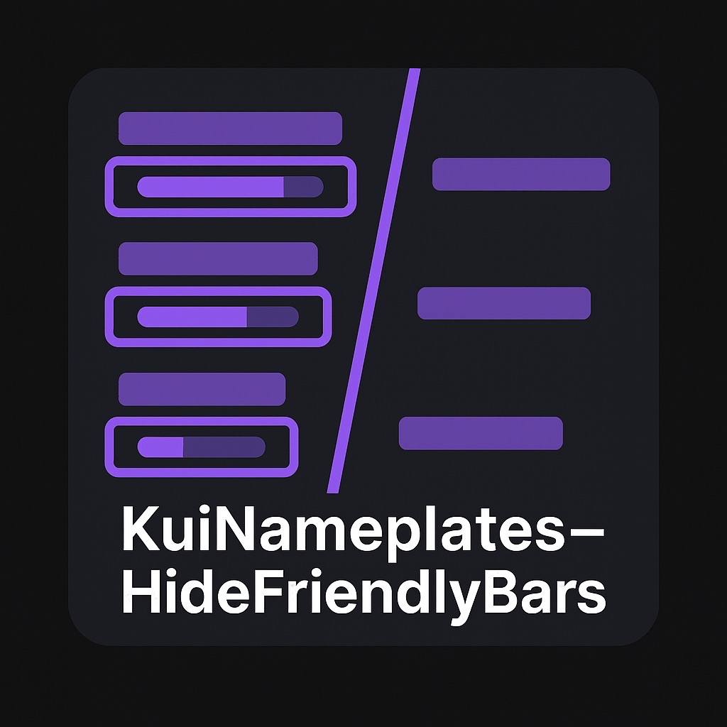 KuiNameplates HideFriendlyBars