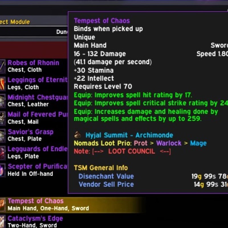 Nomads-Pagle Loot Priority
