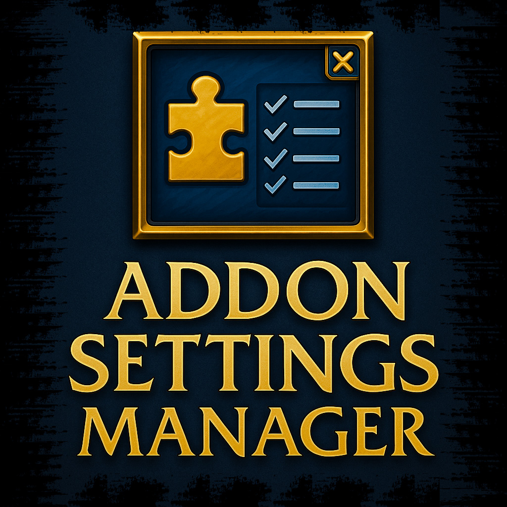Addon Settings Manager