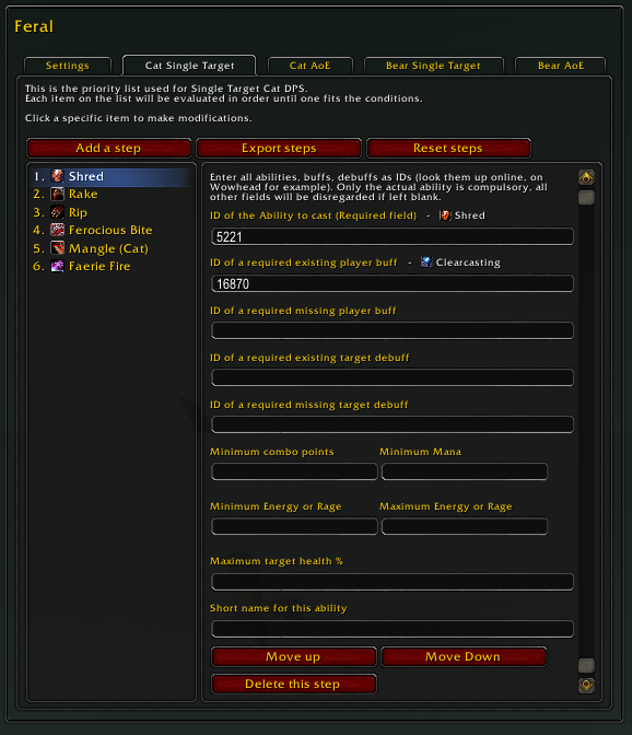 Priority List Example