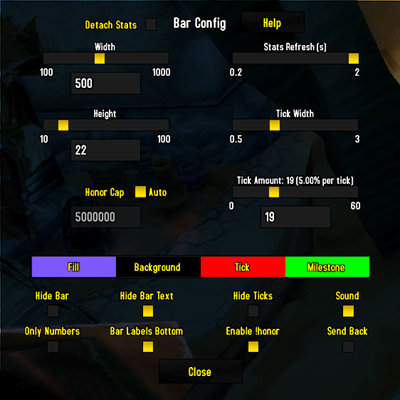 Honor Bar ElvUI Skin