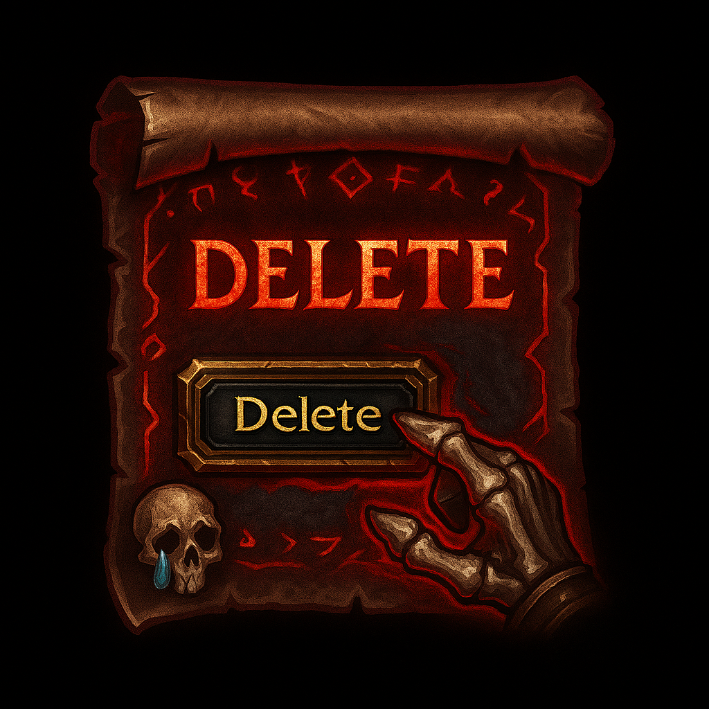 NoDeleteConfirm
