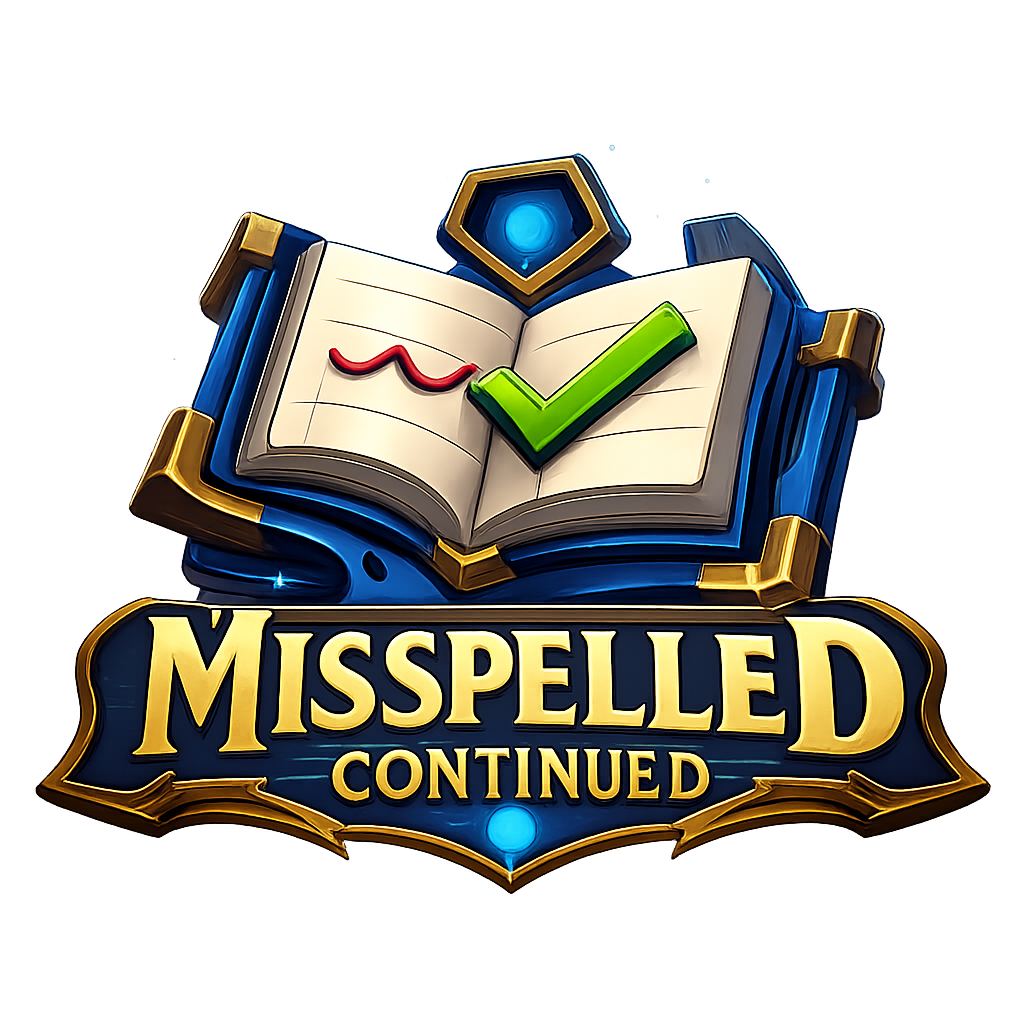 Misspelled - Continued