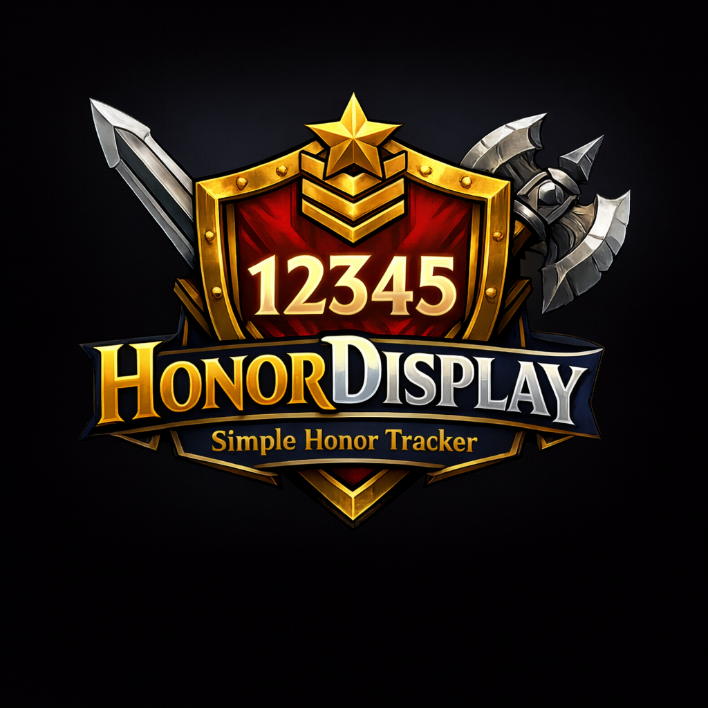 HonorDisplay - Simple Honor Tracker