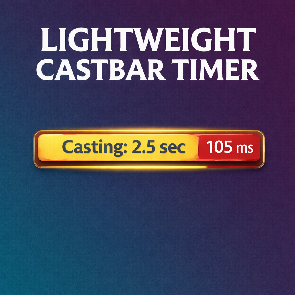 Lightweight Castbar Timer