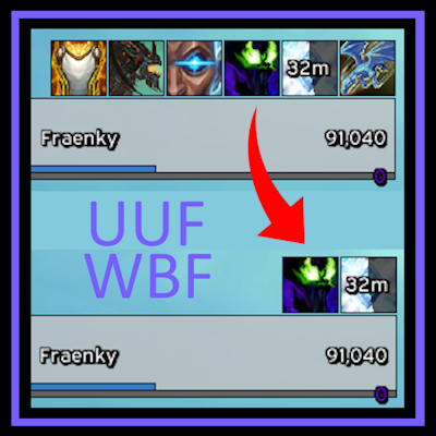 Unhalted Unit Frames World Buff Filter