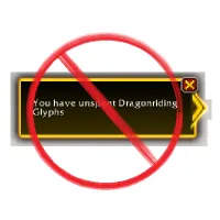 I don't care about Unspent Dragonriding Glyphs
