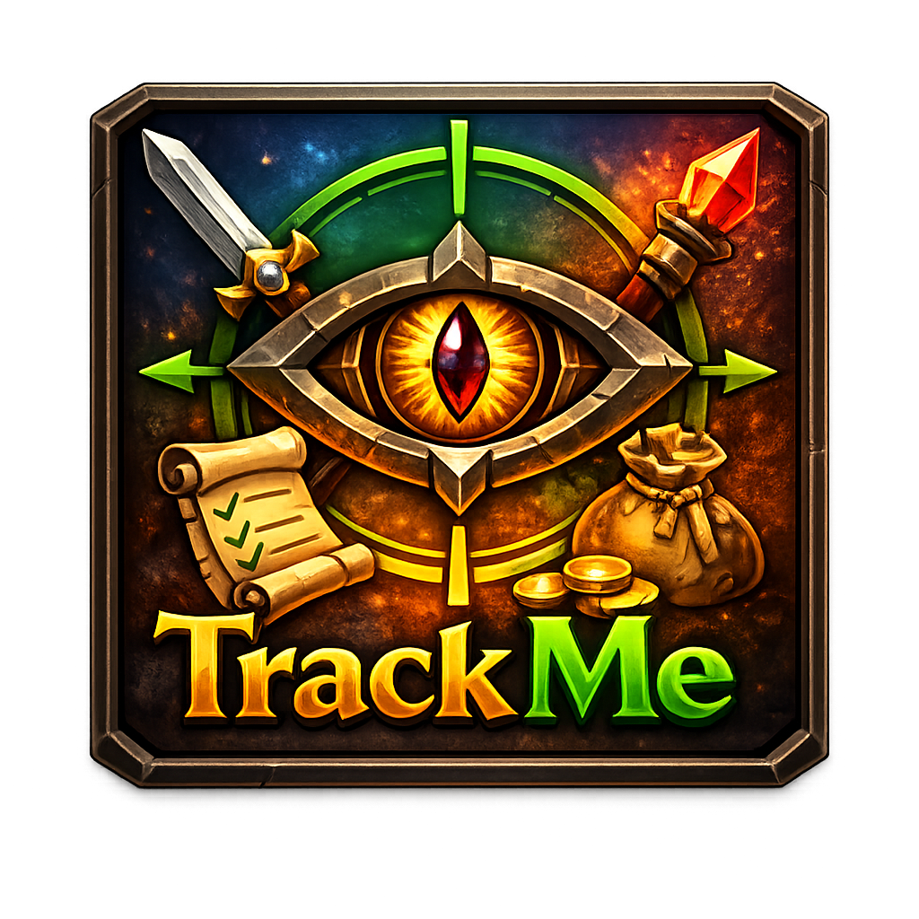 TrackMe – Activity Tracker (History, Details, Quests, Auctionator Support)
