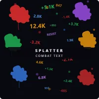 Splatter Combat Text