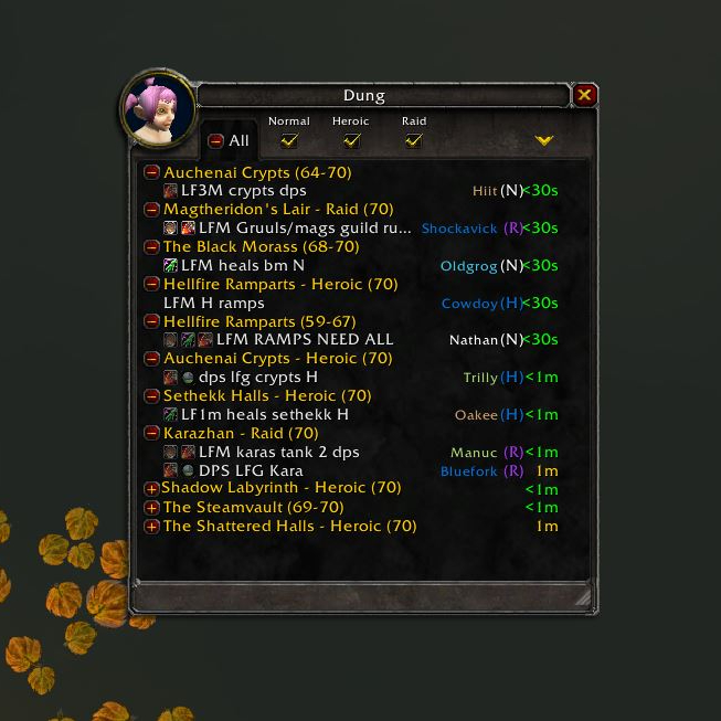 Dung - Classic Era LFG List