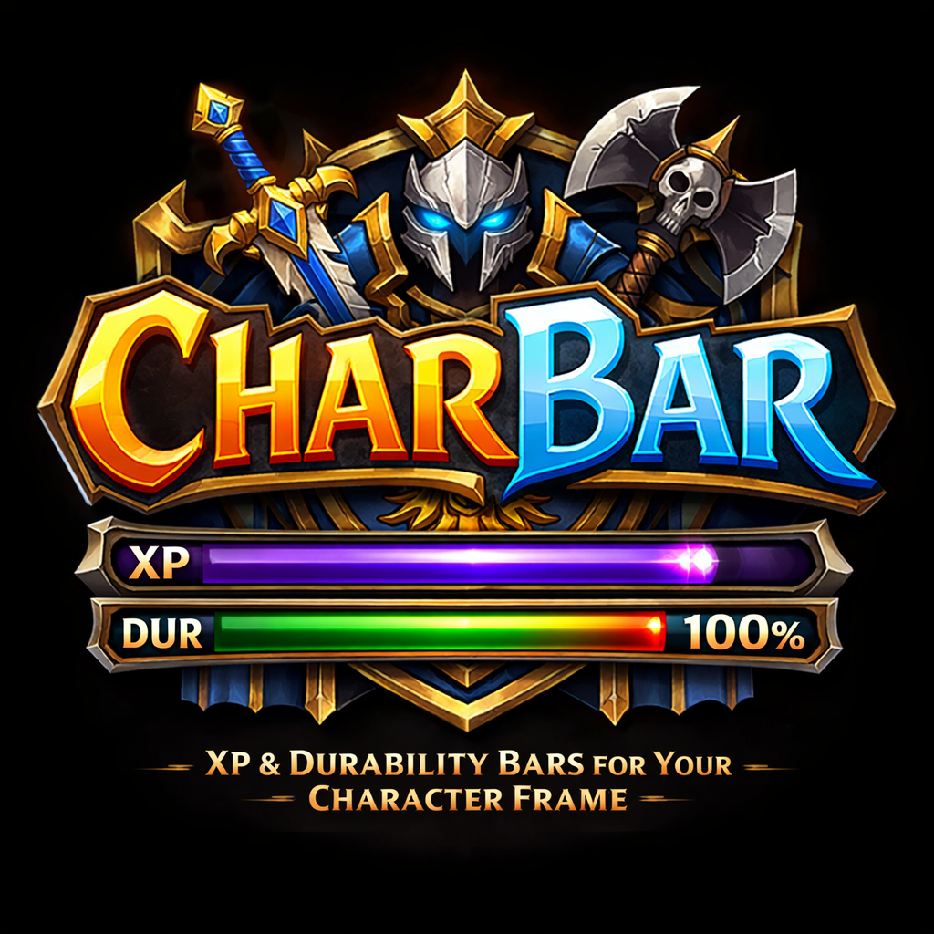 Charbar - Character frame enhancements