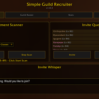Simple Guild Recruiter