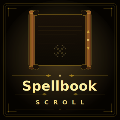 Spell book scrolling